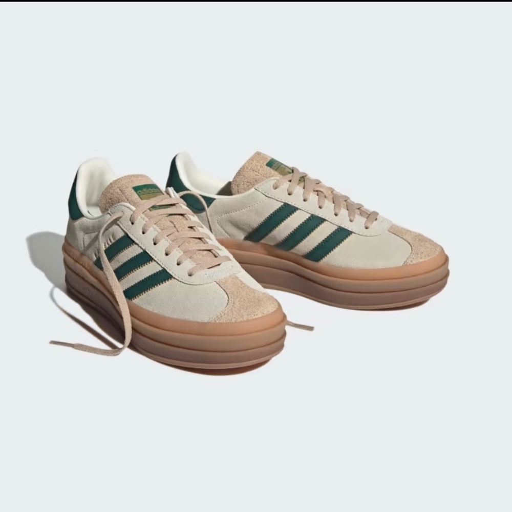 Adidas Gazelles (Green/ Beige)